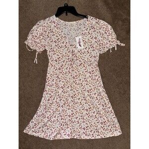 Jessica Simpson Floral Dress New Large Junior's Cute Flowy Above Knee Sundress